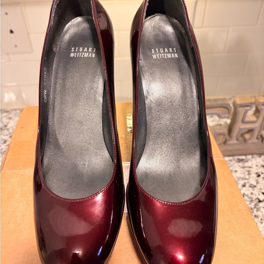 Stuart Weitzman Deep Red Heels
